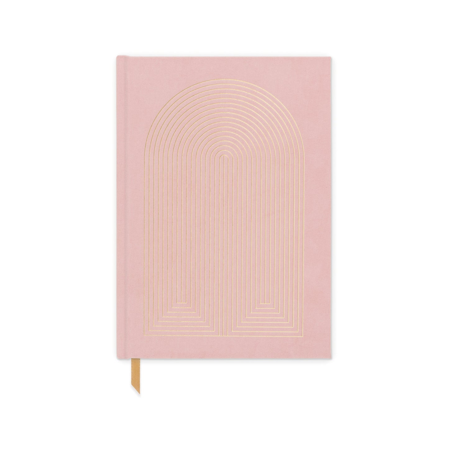 Suede Cloth Journal Radiant Rainbow - Dusty Pink