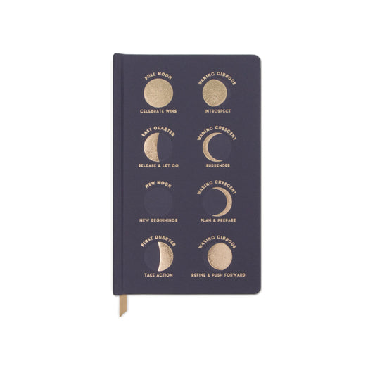 Moon Phases Dusk Book Cloth Journal