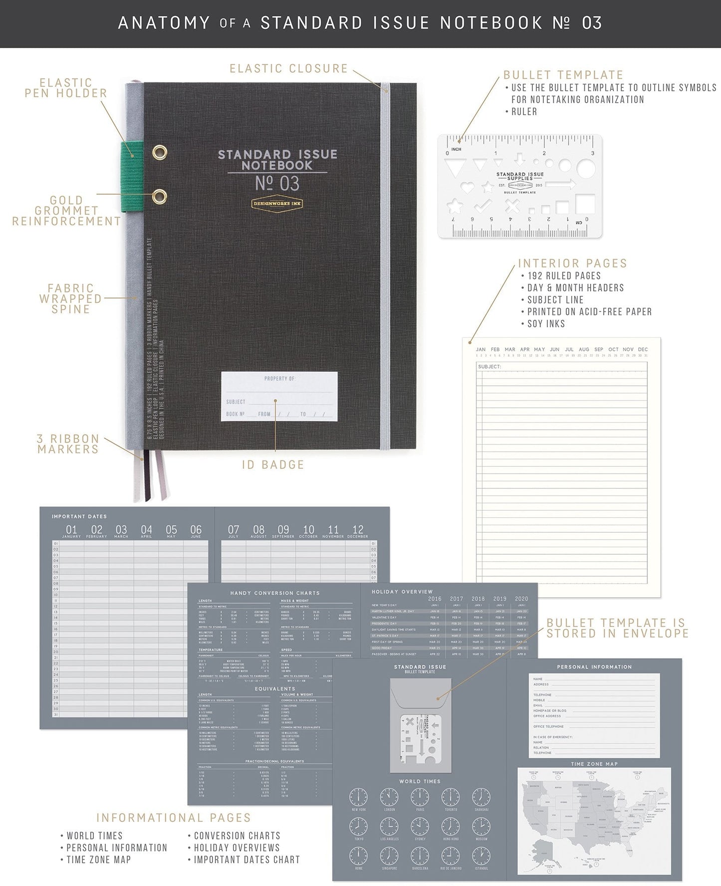 Standard Issue Notebook - Black
