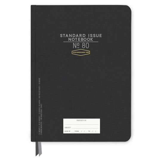Standard Issue No. 80 Large Notebook - Black