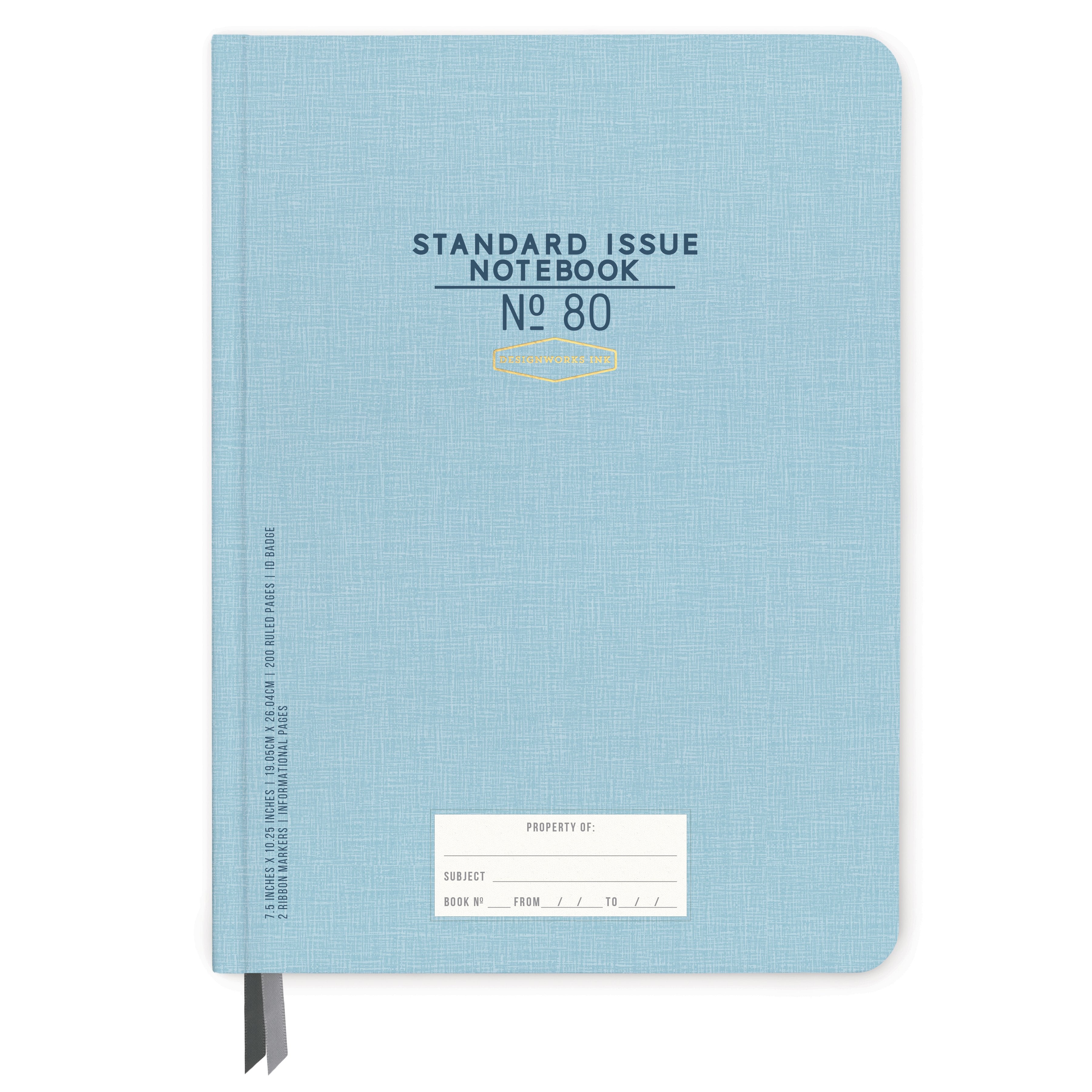 Standard Issue No. 80 Large Notebook - Blue – Designworks Collective UK