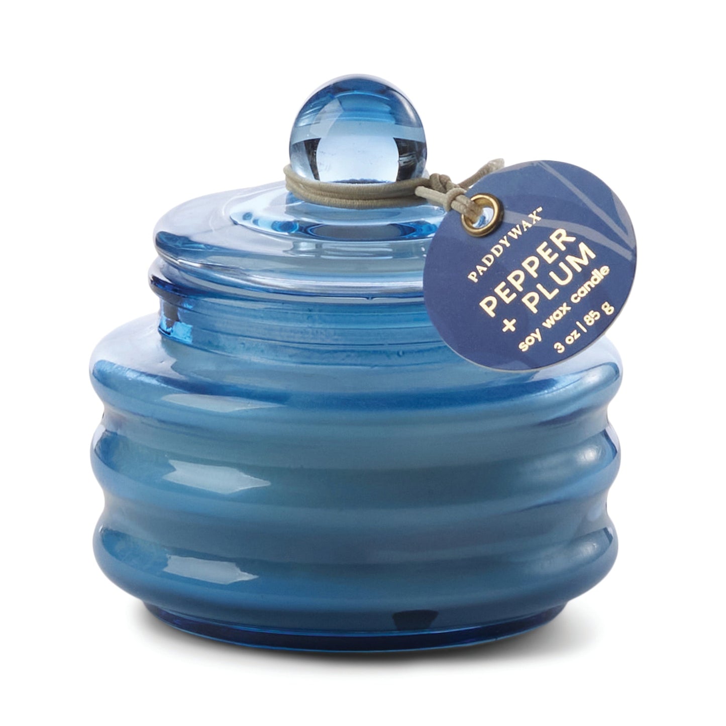 Beam 3 oz./85g Glass Candle  Bright Blue - Pepper & Plum