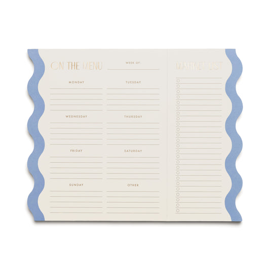 Meal Planner Notepad with Magnets - Cloud & Cream