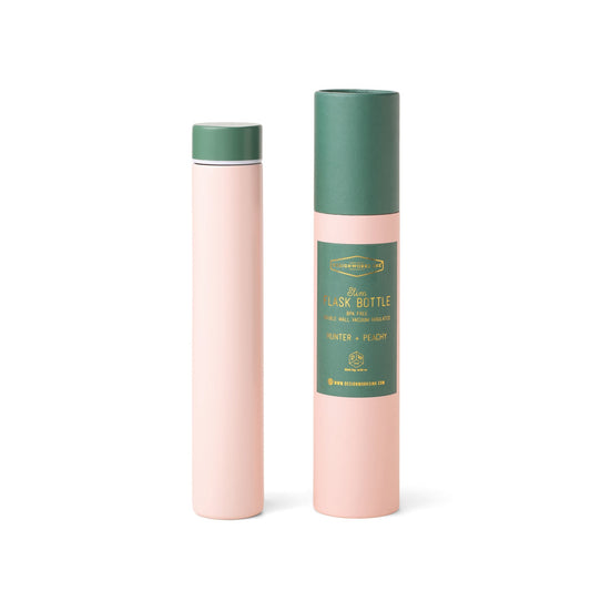 SLIM FLASK BOTTLE IN TUBE - BLUSH/GREEN