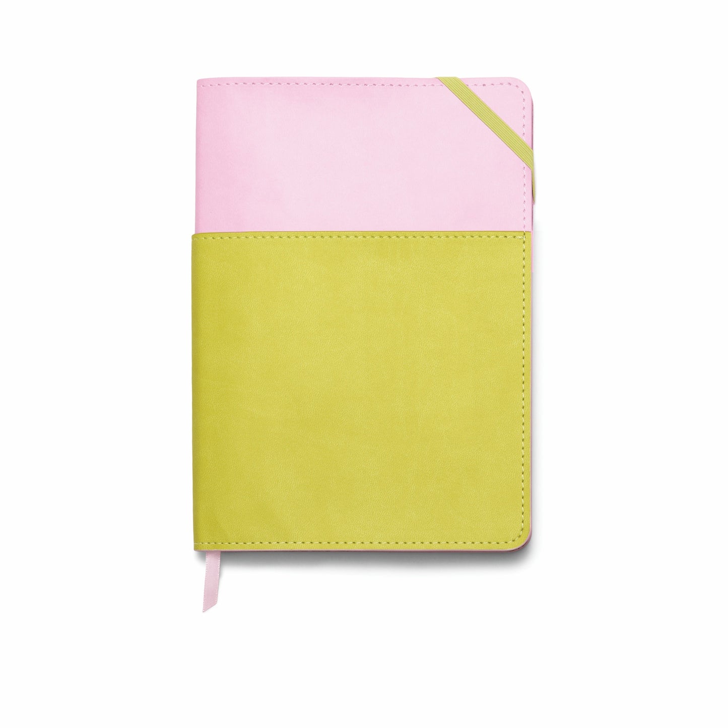 Vegan Leather Pocket Journal - Lilac & Matcha