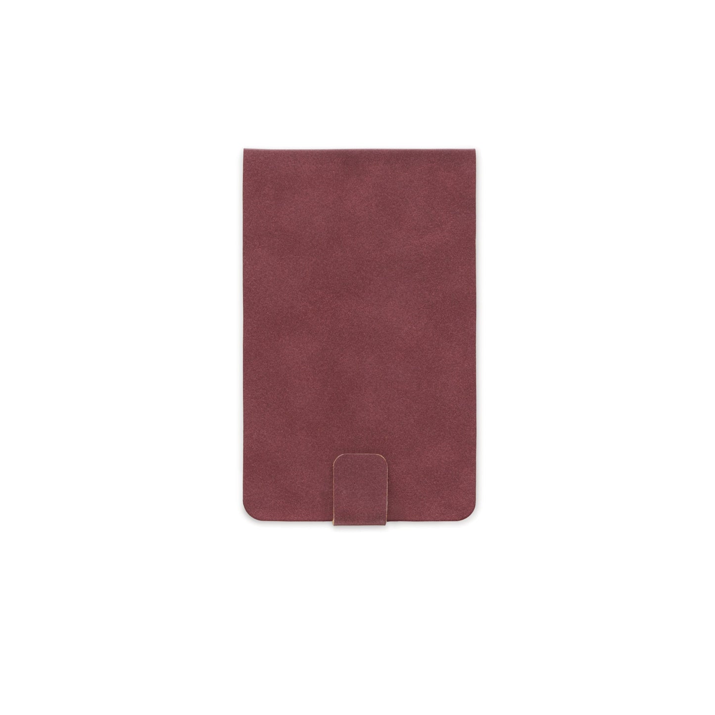 Vegan Suede Leather Notepad - Burgundy