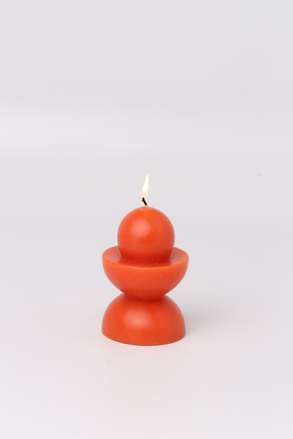 Totem Candle (158g) - Red Orange - Gizmo