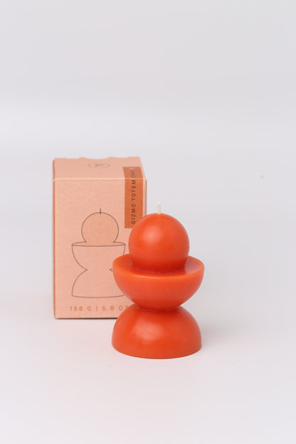 Totem Candle (158g) - Red Orange - Gizmo