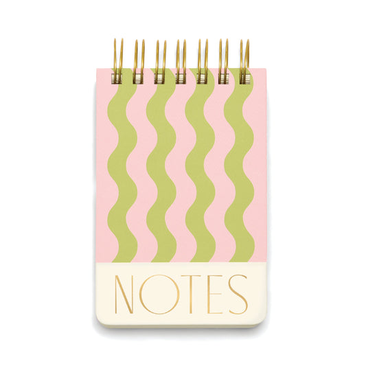 Twin Wire Notepad Wavy - Stripes