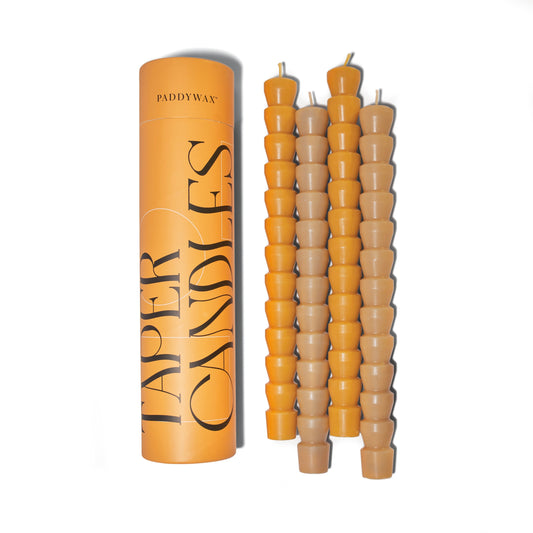 Taper Candle Set Orange & Peach (pack 4)