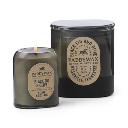 Vista 5 oz./142g Glass Candle Black - Black Fig & Olive