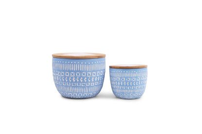 Sonora 3oz Sky Blue Concrete Candle Wisteria & Willow